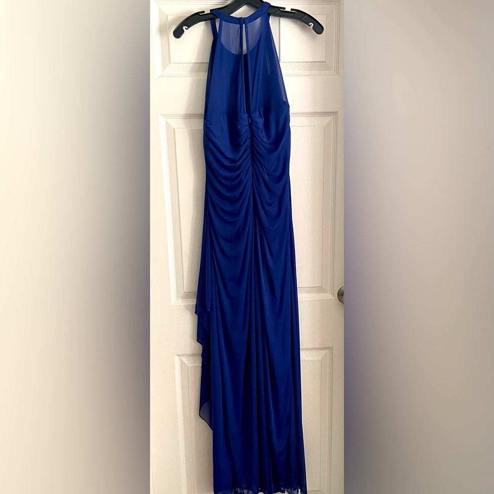 Davids bridal cobalt navy blue dress bridesmaid wedding prom party formal SZ 14